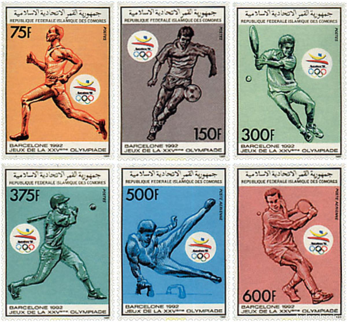 Sellos: 73135 MNH COMORES 1989 25 JUEGOS OLIMPICOS VERANO BARCELONA 1992