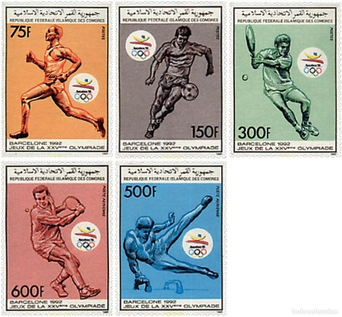 Sellos: 607655 MNH COMORES 1989 25 JUEGOS OLIMPICOS VERANO BARCELONA 1992
