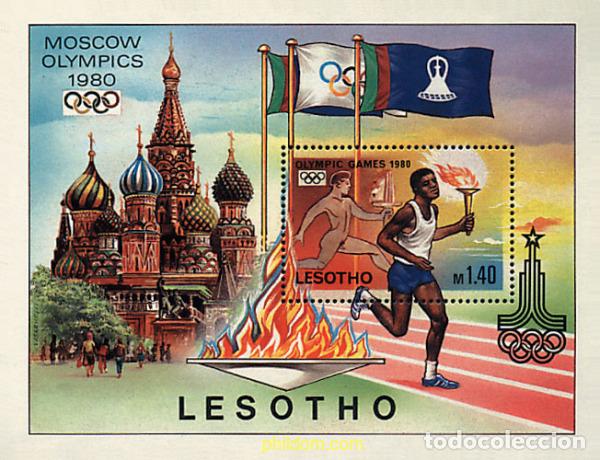 Sellos: 43083 MNH LESOTHO 1980 22 JUEGOS OLIMPICOS VERANO MOSCU 1980