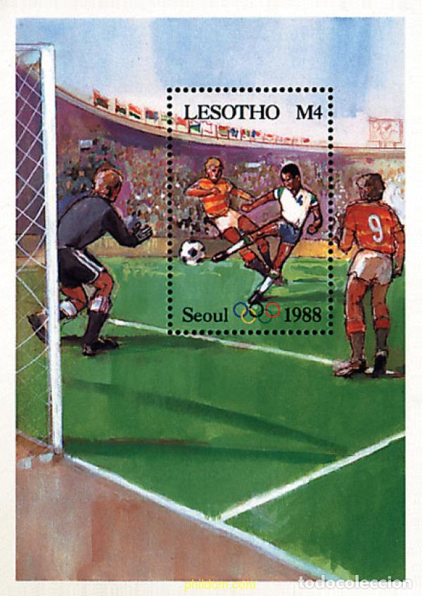 Sellos: 76282 MNH LESOTHO 1987 24 JUEGOS OLIMPICOS VERANO SEUL 1988