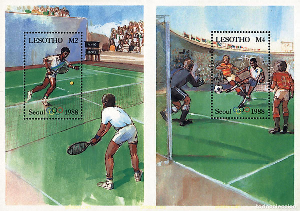 Sellos: 76280 MNH LESOTHO 1987 24 JUEGOS OLIMPICOS VERANO SEUL 1988