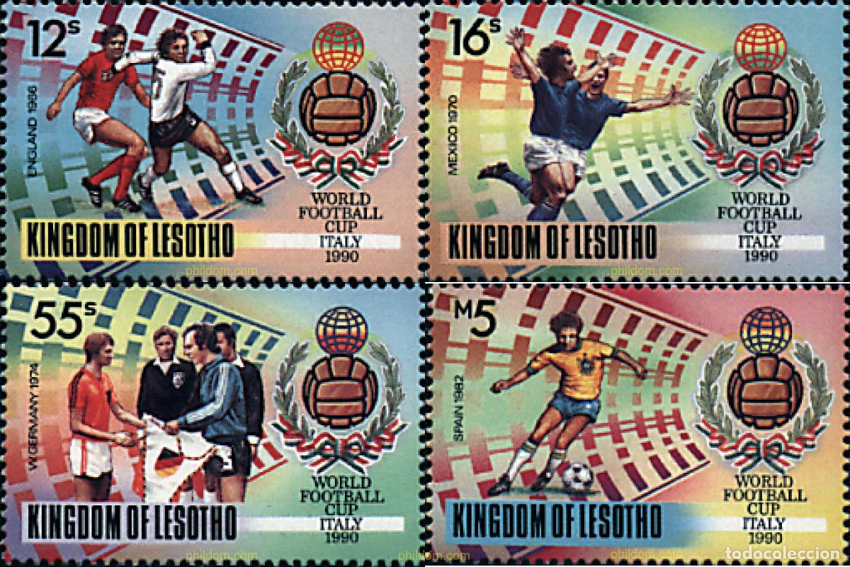 Sellos: 27552 MNH LESOTHO 1989 COPA DEL MUNDO DE FUTBOL. ITALIA-90