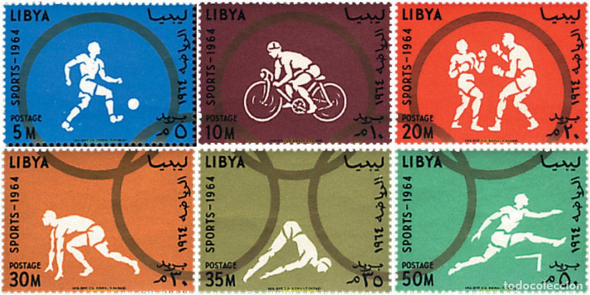 Sellos: 79372 MNH LIBIA 1964 18 JUEGOS OLIMPICOS VERANO TOKIO 1964