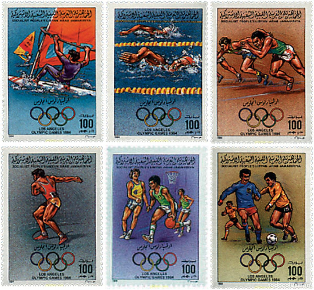 Sellos: 218646 MNH LIBIA 1984 23 JUEGOS OLIMPICOS VERANO LOS ANGELES 1984