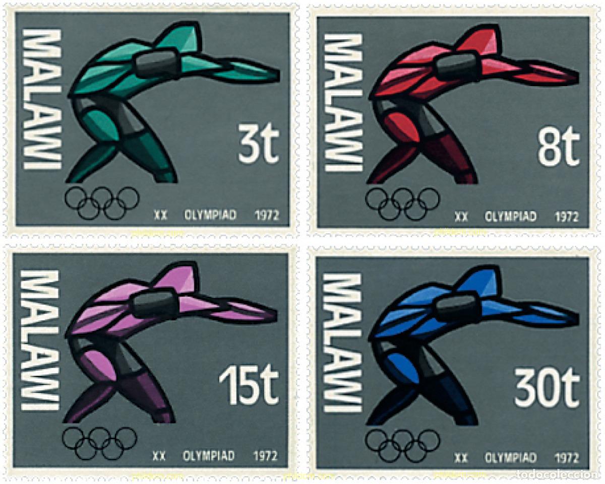 Sellos: 50412 MNH MALAWI 1972 20 JUEGOS OLIMPICOS VERANO MUNICH 1972