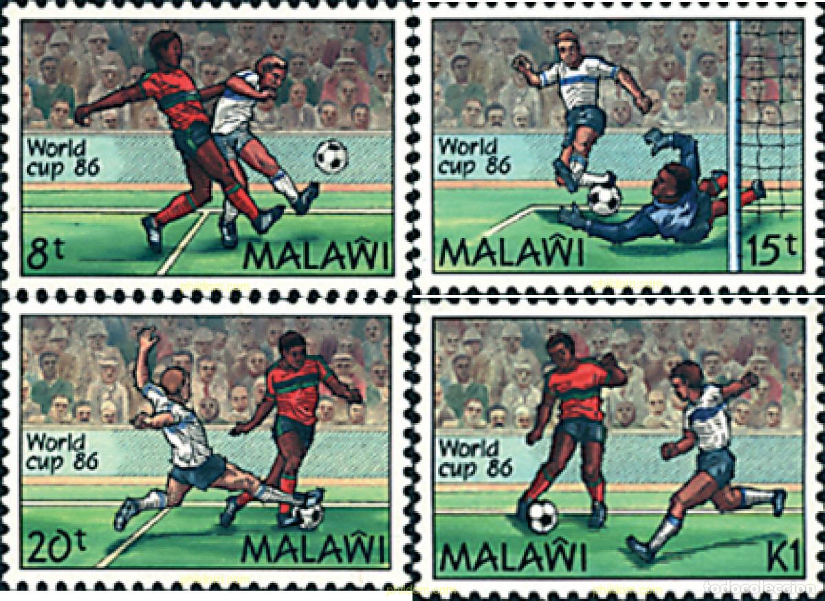 Sellos: 27575 MNH MALAWI 1986 COPA DEL MUNDO DE FUTBOL. MEXICO-86