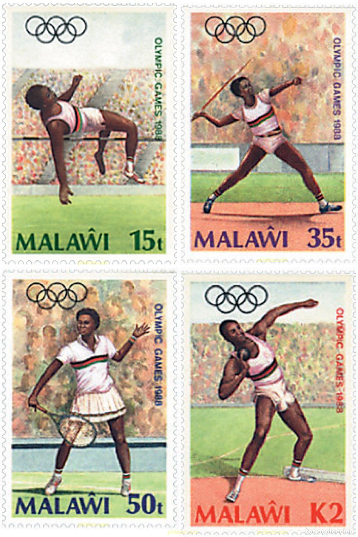Sellos: 48062 MNH MALAWI 1988 24 JUEGOS OLIMPICOS VERANO SEUL 1988