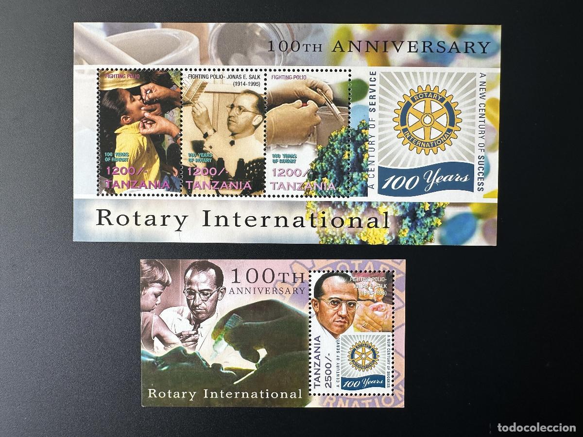 Sellos: Tanzania 2005 Mi. 4413 - 4415 Bl. 598 Lucha por el centenario de Rotary International