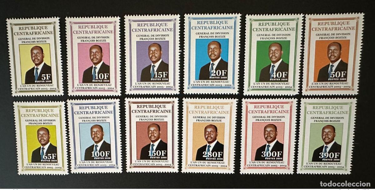 Sellos: &Aacute;frica Central 2006 Mi. 2925 - 2938 General de Divisi&oacute;n Fran&ccedil;ois Bozize 12 val.