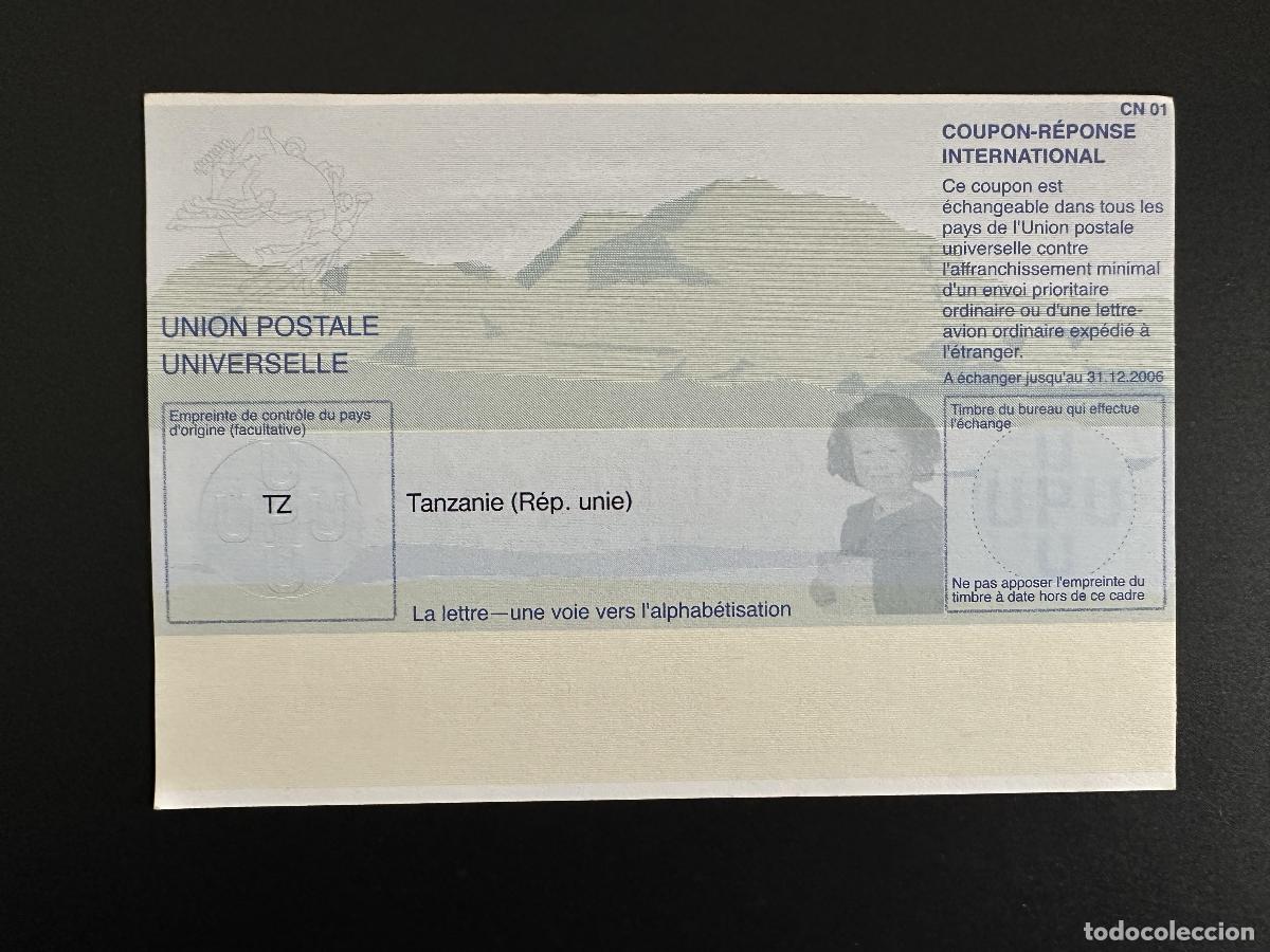 Sellos: Cup&oacute;n de alfabetizaci&oacute;n la Uni&oacute;n Postal Universal UPU Tanzania: RESPUESTA IRC CRI