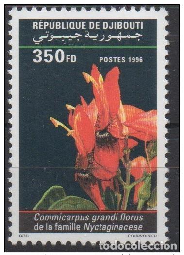 Sellos: Yibuti 1996 Mi. 625 ** Nueve MNH Flower Flore Commicarpus grandi florus &iexcl;RARO!
