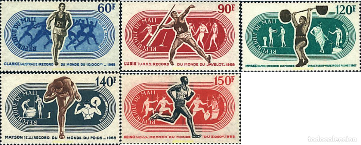 Timbres: 27581 MNH MALI 1969 GRANDES CAMPEONES DEPORTIVOS.