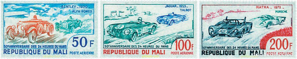 Sellos: 46314 MNH MALI 1973 50 ANIVERSARIO DE LAS 24 HORAS DE LE MANS