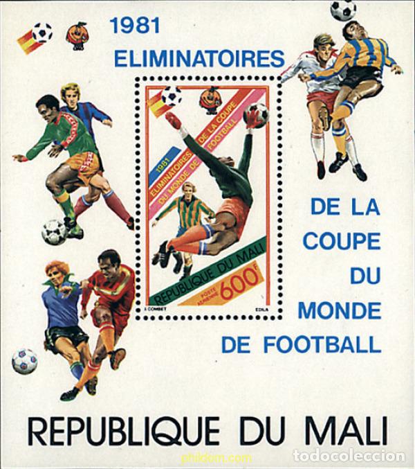 Selos: 32014 MNH MALI 1981 COPA DEL MUNDO DE FUTBOL. ESPA&Ntilde;A-82