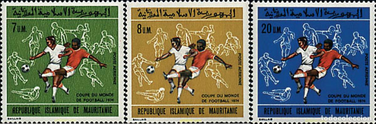 Sellos: 71322 MNH MAURITANIA 1973 COPA DEL MUNDO DE FUTBOL. ALEMANIA-74