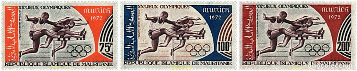 Sellos: 345893 HINGED MAURITANIA 1972 20 JUEGOS OLIMPICOS VERANO MUNICH 1972