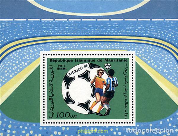Sellos: 71302 MNH MAURITANIA 1986 COPA DEL MUNDO DE FUTBOL. MEXICO-86