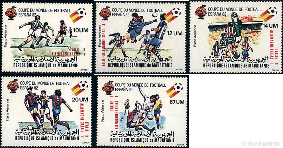 Sellos: 71315 MNH MAURITANIA 1982 COPA DEL MUNDO DE FUTBOL. ESPA&Ntilde;A-82