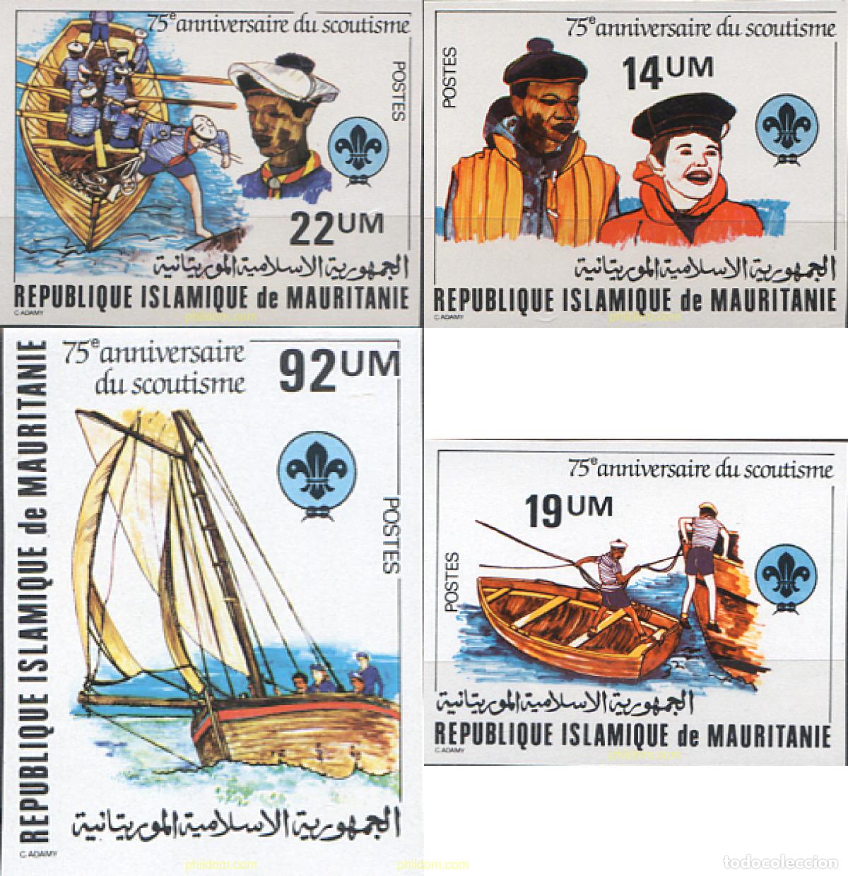 Sellos: 14489 MNH MAURITANIA 1982 75 ANIVERSARIO DEL ESCULTISMO