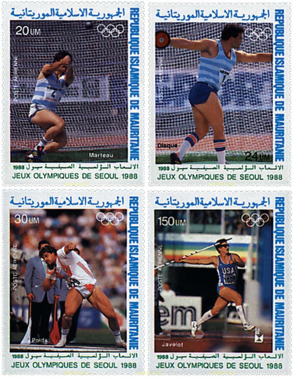 Francobolli: 68818 MNH MAURITANIA 1988 24 JUEGOS OLIMPICOS VERANO SEUL 1988