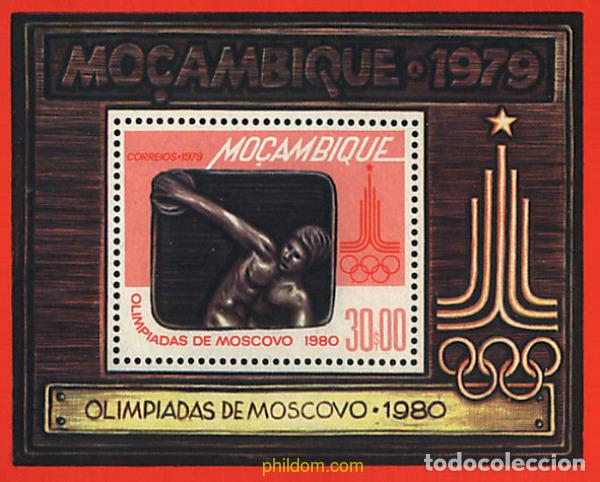 Selos: 54402 MNH MOZAMBIQUE 1979 22 JUEGOS OLIMPICOS VERANO MOSCU 1980