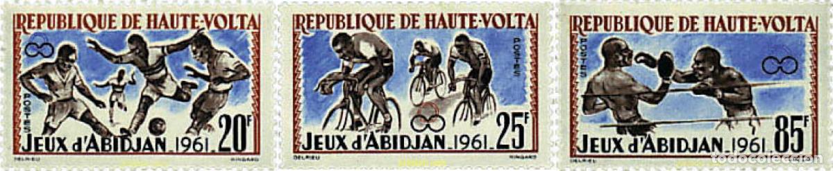 Francobolli: 27671 MNH ALTO VOLTA 1962 JUEGOS DEPORTIVOS AFRICANOS EN ABIDJAN