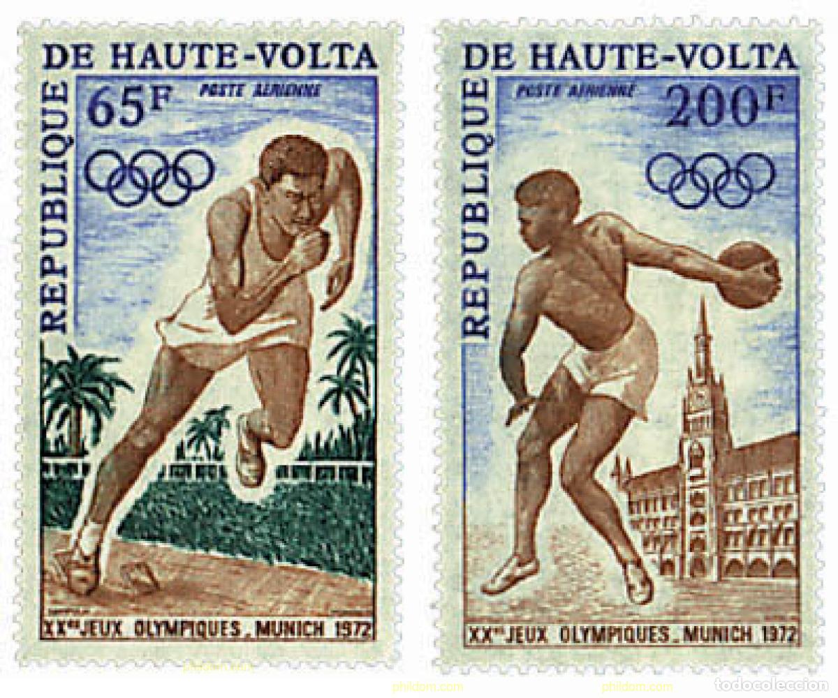 Stamps: 281330 HINGED ALTO VOLTA 1972 20 JUEGOS OLIMPICOS VERANO MUNICH 1972