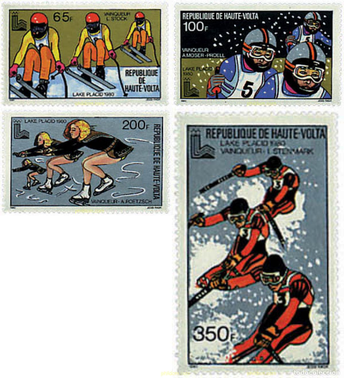 Briefmarken: 72426 MNH ALTO VOLTA 1980 MEDALLISTAS DE LOS 13 JUEGOS OLIMPICOS DE INVIERNO. LAKE PLACID 1980