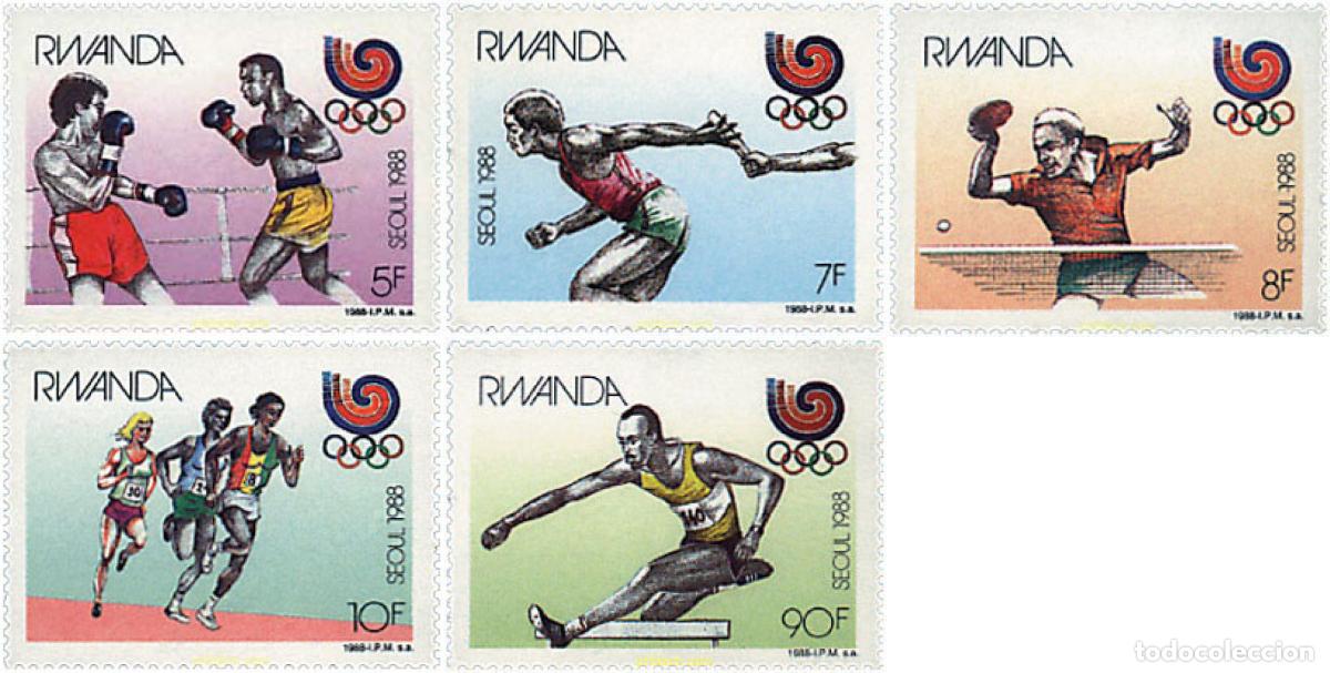 Timbres: 79393 MNH RUANDA 1988 24 JUEGOS OLIMPICOS VERANO SEUL 1988