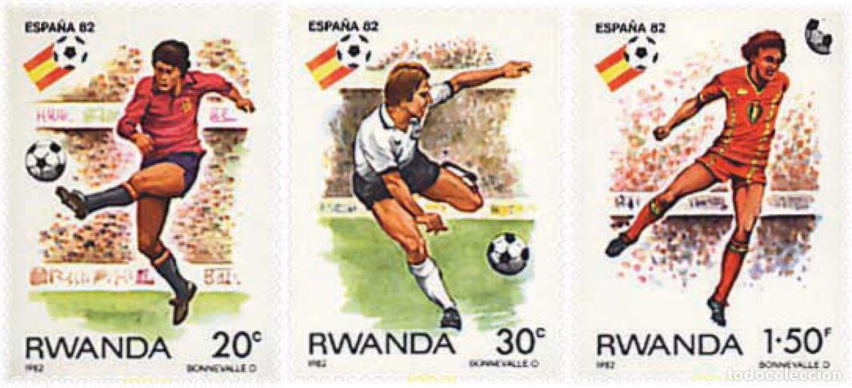 Sellos: 339578 MNH RUANDA 1982 COPA DEL MUNDO DE FUTBOL. ESPA&Ntilde;A-82