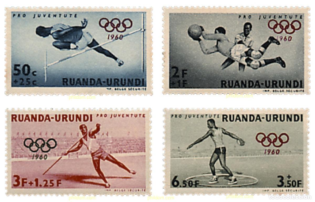 Sellos: 621458 MNH RUANDA URUNDI 1960 17 JUEGOS OLIMPICOS VERANO ROMA 1960