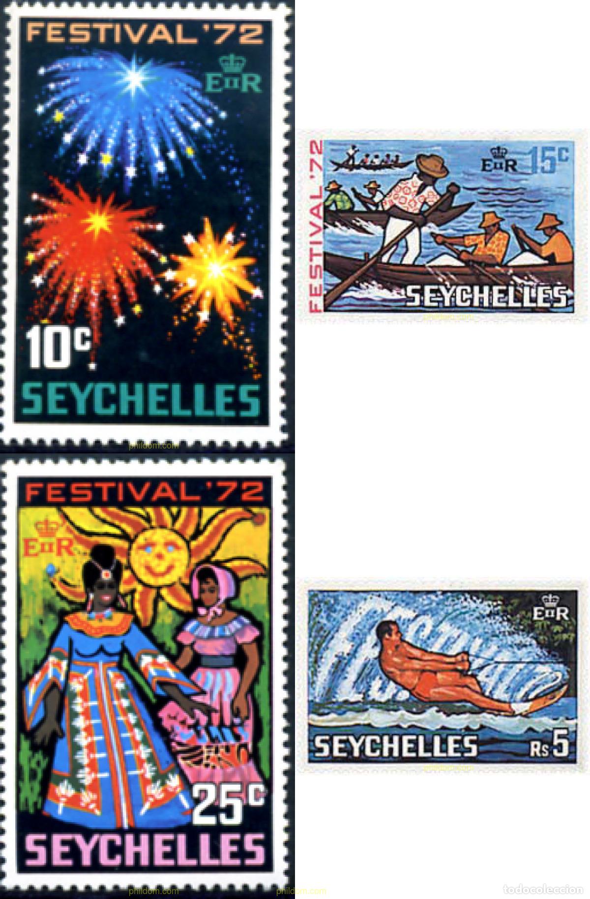 Stamps: 27701 MNH SEYCHELLES 1972 FESTIVAL NACIONAL