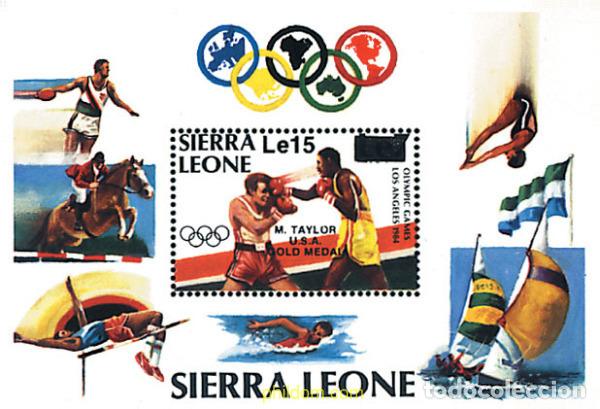 Stamps: 38465 MNH SIERRA LEONA 1985 23 JUEGOS OLIMPICOS VERANO LOS ANGELES 1984