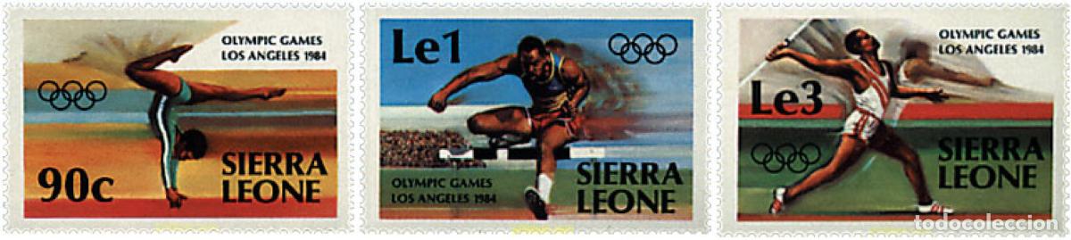 Sellos: 27706 MNH SIERRA LEONA 1984 23 JUEGOS OLIMPICOS VERANO LOS ANGELES 1984