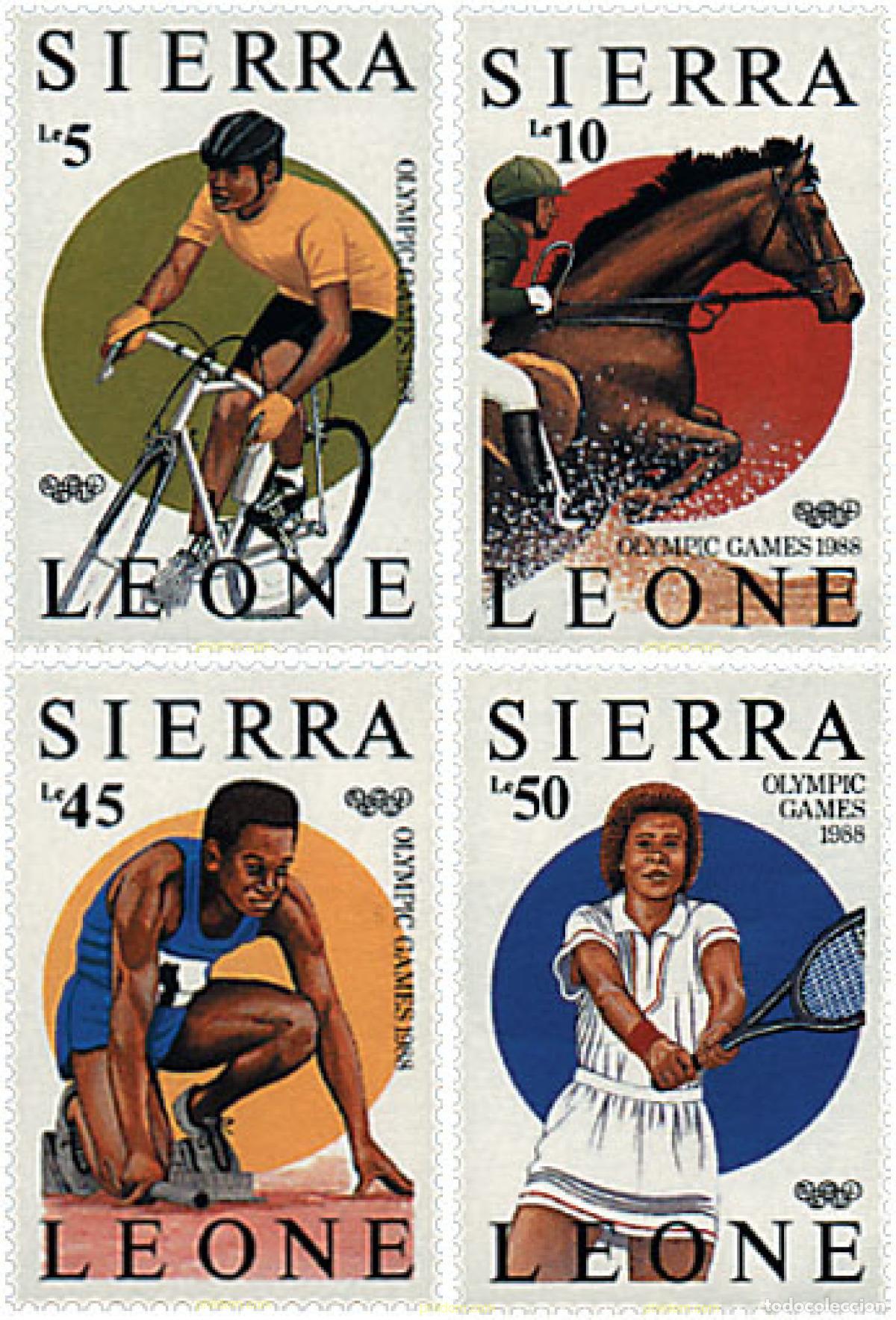 Sellos: 48074 MNH SIERRA LEONA 1987 24 JUEGOS OLIMPICOS VERANO SEUL 1988