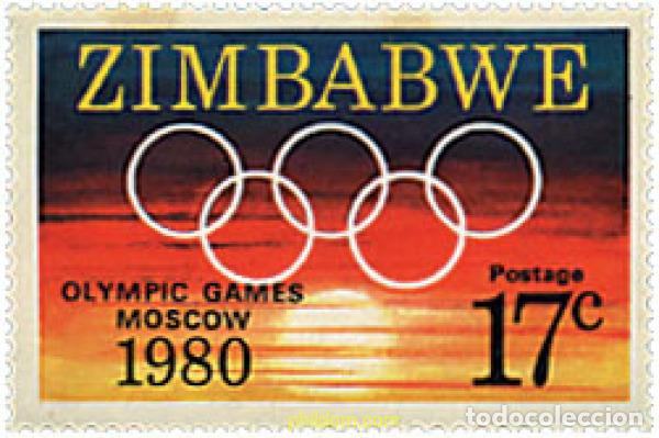 Sellos: 34198 MNH ZIMBABUE 1980 22 JUEGOS OLIMPICOS VERANO MOSCU 1980