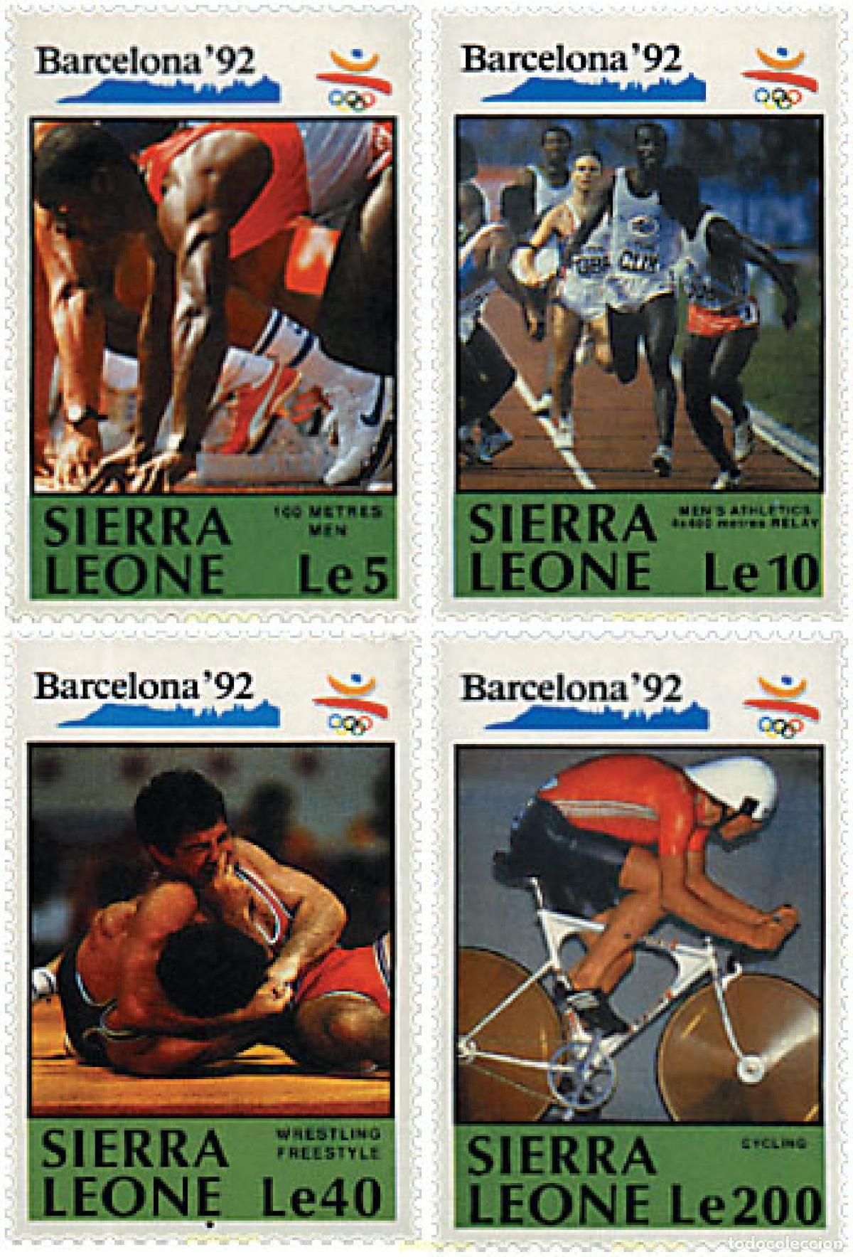 Sellos: 257981 MNH SIERRA LEONA 1990 25 JUEGOS OLIMPICOS VERANO BARCELONA 1992