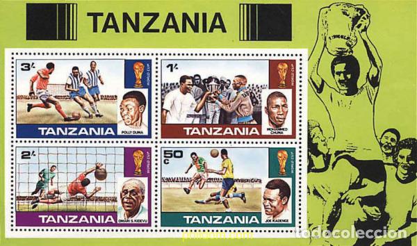 Sellos: 41282 MNH TANZANIA 1978 COPA DEL MUNDO DE FUTBOL. ARGENTINA-78