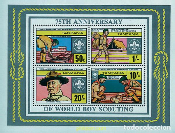 Sellos: 38876 MNH TANZANIA 1982 75 ANIVERSARIO DEL ESCULTISMO