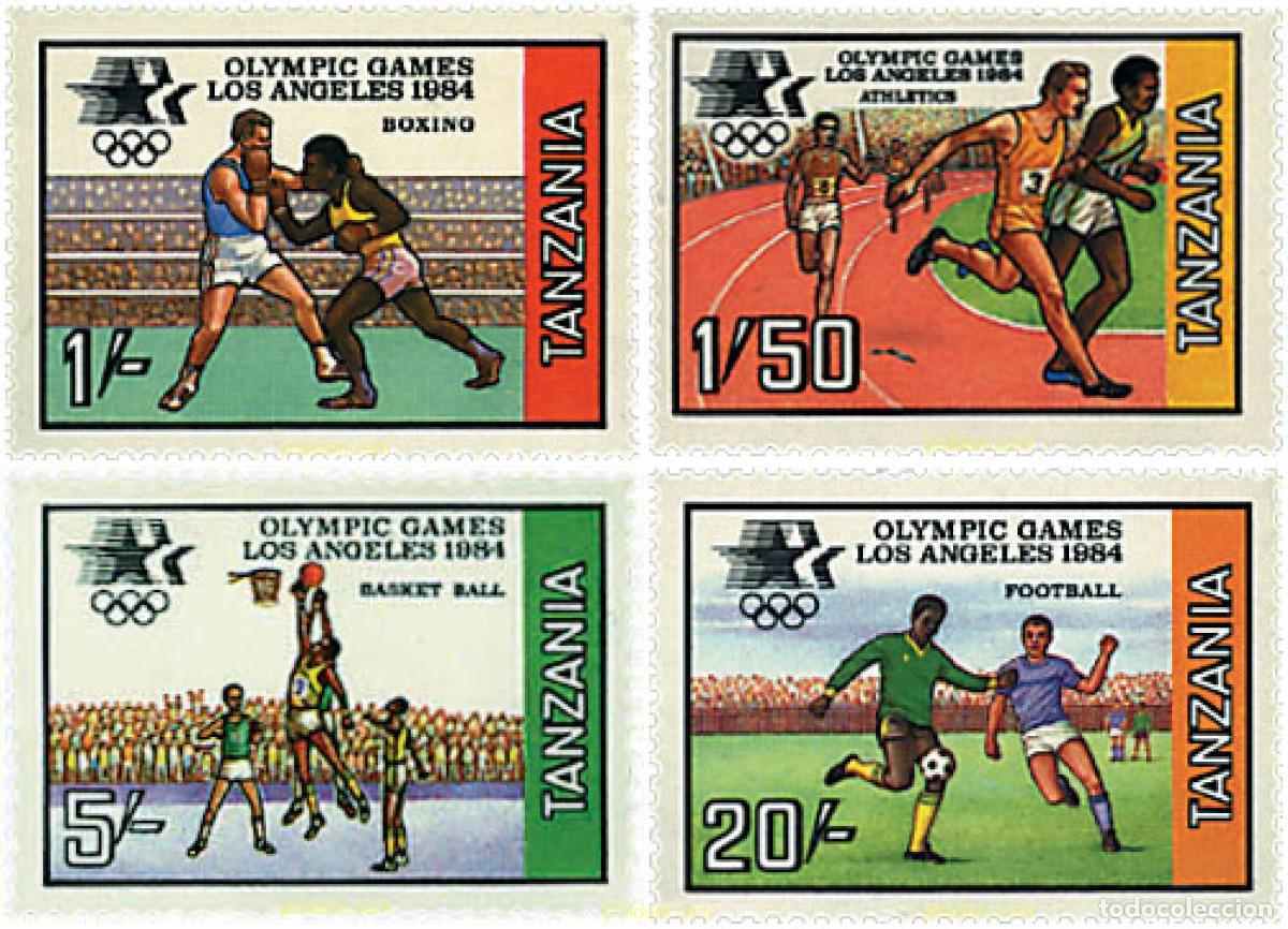 Sellos: 52340 MNH TANZANIA 1984 23 JUEGOS OLIMPICOS VERANO LOS ANGELES 1984