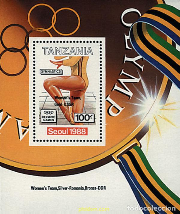 Selos: 40056 MNH TANZANIA 1989 24 JUEGOS OLIMPICOS VERANO SEUL 1988