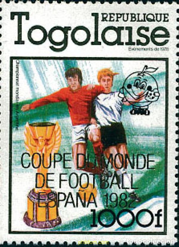 Sellos: 69885 MNH TOGO 1980 COPA DEL MUNDO DE FUTBOL. ESPA&Ntilde;A-82