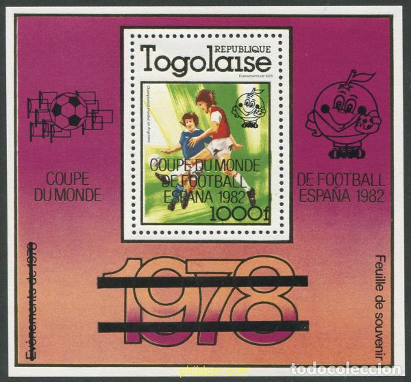 Sellos: 69884 MNH TOGO 1980 COPA DEL MUNDO DE FUTBOL. ESPA&Ntilde;A-82