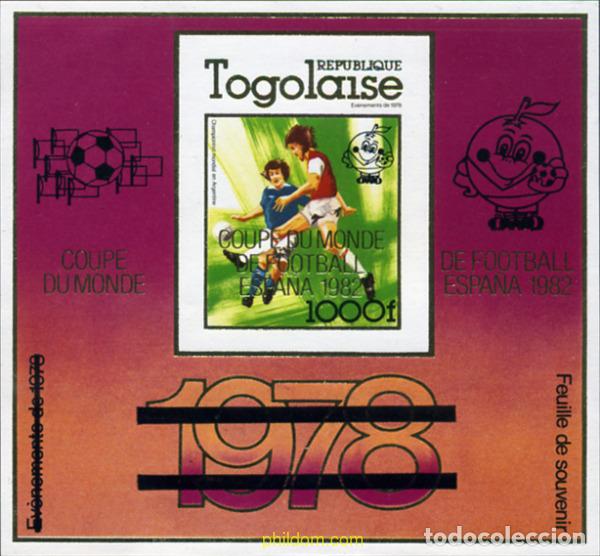 Sellos: 104505 MNH TOGO 1980 COPA DEL MUNDO DE FUTBOL. ESPA&Ntilde;A-82