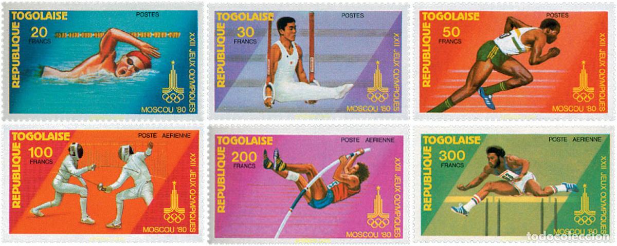 Sellos: 69876 MNH TOGO 1980 22 JUEGOS OLIMPICOS VERANO MOSCU 1980