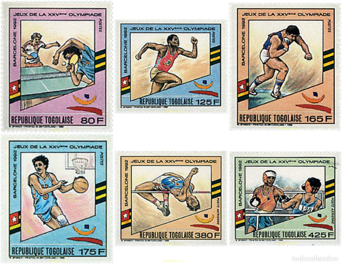 Selos: 52350 MNH TOGO 1989 25 JUEGOS OLIMPICOS VERANO BARCELONA 1992