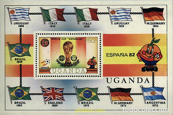 Francobolli: 40207 MNH UGANDA 1981 COPA DEL MUNDO DE FUTBOL. ESPA&Ntilde;A-82