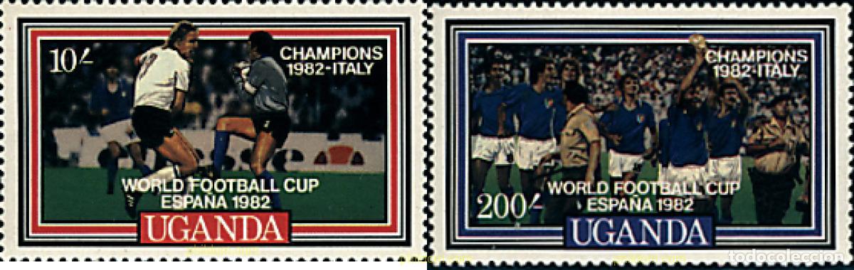 Francobolli: 40212 MNH UGANDA 1982 COPA DEL MUNDO DE FUTBOL. ESPA&Ntilde;A-82. VENCEDORES