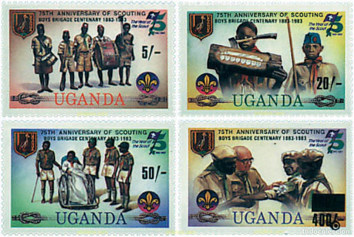 Francobolli: 38616 MNH UGANDA 1983 CENTENARIO DE LA BOYS BRIGADE
