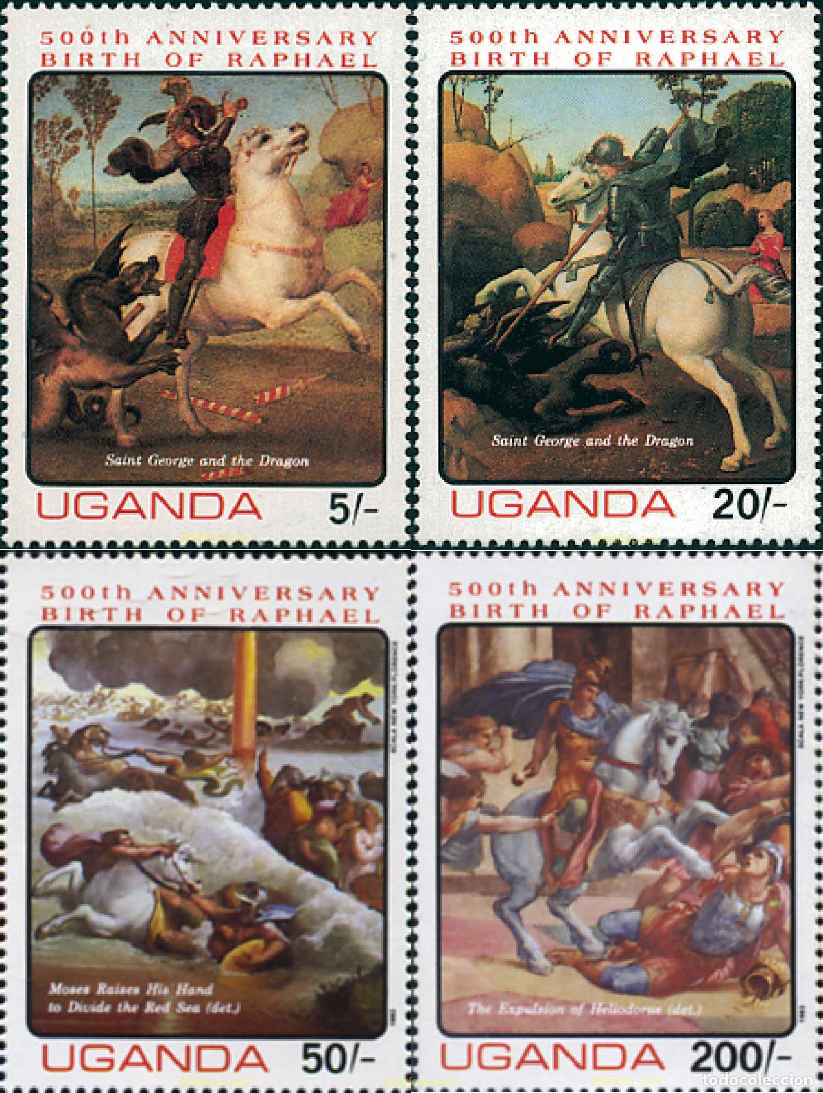Sellos: 27769 MNH UGANDA 1983 500 ANIVERSARIO DE RAFAEL